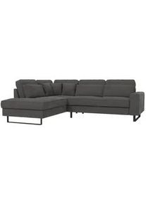 S-Style Möbel Ecksofa Zuri Grau Samt , Textil , Echtholz,Buche, Birke , Füllung: Silikon,Silikon , L-Form, Eckteil,L-Form , 290x231 cm , Blauer Engel, FSC Mix, Oeko-Tex®, Hergestellt in Europa , Wohnzimmer, Sofas & Couches, Wohnlandschaften, Ecksofas