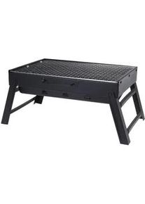 Holzkohlegrill , Schwarz , Metall , 29x23.5x43 cm , Grills, Holzkohlegriller
