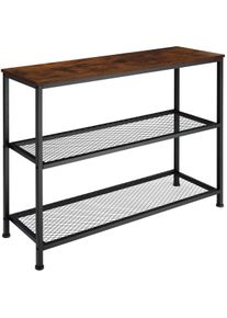 TecTake Cómoda Bristol 100 x 30 x 81 cm Madera industrial oscura, rústica - 404200