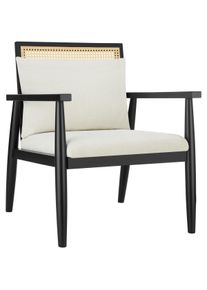 TecTake Poltrona da salotto Manuela con intreccio viennese e cuscino extra - 405312