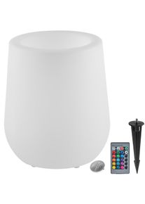 TecTake GmbH tectake Vaso luminoso LED Luminous Courve Pot con telecomando bianco - 405348