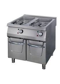 Maxima Friggitrice Premium - 2 x 22 L - unit&agrave; doppia - profondit&agrave; 90 cm - con rubinetto di scarico - elettrica