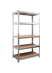 Monzana Scaffalatura per carichi pesanti 180x90x40cm 875kg 5 pannelli MDF