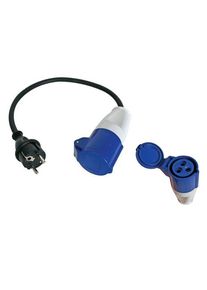 Perel Cable con enchufe macho schuko a enchufe hembra cee