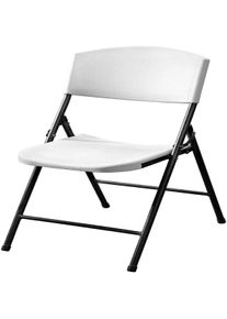 METRO PROFESSIONAL Silla plegable para banquetes, acero/plástico, blanco/negro