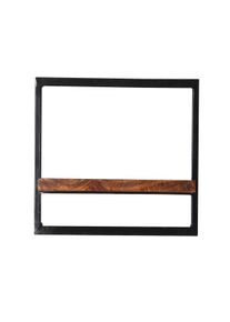 SIT-MÖBEL SIT Möbel estantería de pared de madera de mango con chatarra y 1 balda en natural|50 x P25 x H75 cm|09239-01|Serie PANAMA