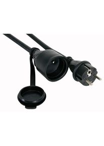 Perel Cable prolongador de goma - 5 m - 3g2.5 - toma de tierra de espiga