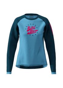 Zimtstern Women's Pureflowz Shirt L/S Cycling jersey Women (M, blue)