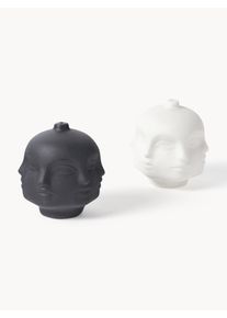 Jonathan Adler Soľnička a korenička z porcel&aacute;nu Dora Maar, 2 ks Čierna, Biela Porcel&aacute;n &Oslash; 7 x V 6 cm