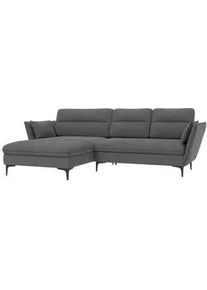 S-Style Möbel Ecksofa Mira Grau Samt-Stoff , Textil , Echtholz,Birke , Füllung: Silikon,Silikon,Komfortschaum , L-Form, Ottomane links, Eckteil,L-Form , 260x168 cm , Hergestellt in Europa, Oeko-Tex® , Wohnzimmer, Sofas & Couches, Wohnlandschaften, Ecksofas