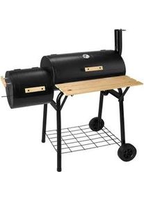 TecTake Holzkohlegrill ,115 x 67 x 115 cm,schwarz , Schwarz , Metall , 67x117x115 cm , Grills, Holzkohlegriller