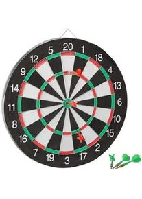 Relaxdays Dartscheibe , Multicolor , Wellpappe, Kunststoff , 43x2x43 cm , Spielzeug, Sonstiges Spielzeug