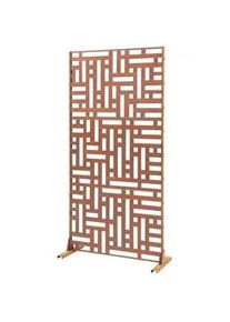 casa.pro Trennwand Bernalda , Metall , 90x180 cm , Sonnenschutz, Sichtschutz