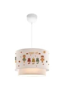 lux.pro Hängeleuchte Lurgan , Textil , E27 , 30x70x30 cm , Lampen & Leuchten, Kinderzimmerlampen