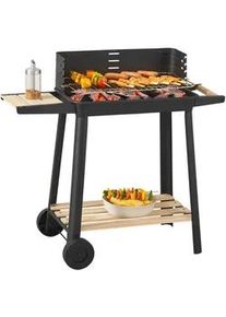 casa.pro Grillwagen Ari , Metall , 86x78x30 cm , Grills, Holzkohlegriller