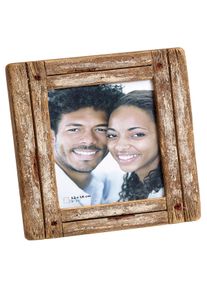 walther + design Marco para retratos Dupla, blanco/natural, 13 x 18 cm