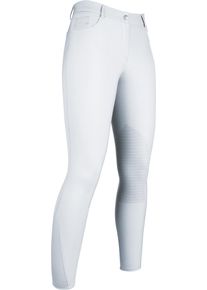 HKM Sunshine Competition Reithose, Silikon-Kniebesatz, weiß, 46