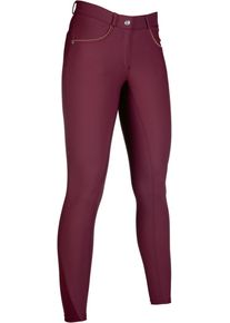 HKM Beagle Reithose, Silikon-Vollbesatz, bordeaux, 44