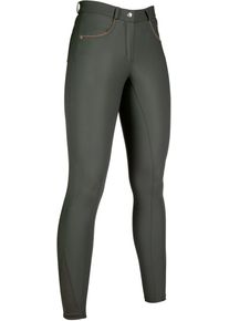 HKM Beagle Reithose, Silikon-Vollbesatz, dunkelgrün, 44