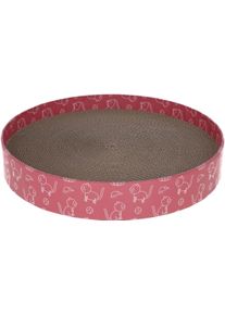 KERBL Pet Circle Katzenkratzbett aus Pappe, pink, Ø34cm