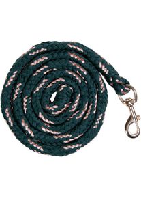 HKM Rosegold Strick, Karabinerhaken, smaragdgrün/rosegold, 180cm