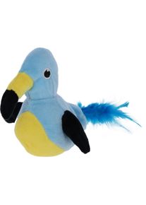 KERBL Pet Jumping Bird Katzenspielzeug, blau/gelb/schwarz, 17x12,5cm