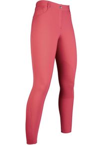HKM Sunshine Reithose, Silikon-Kniebesatz, rot, 146
