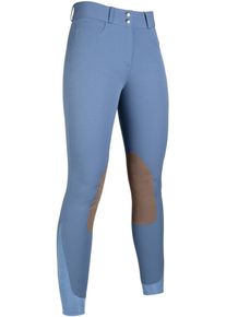 HKM Hunter Reithose, Kniebesatz, rauchblau, 46