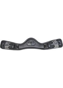 HKM Dressage Anatomic Ledersattelgurt, Elastik, schwarz, 65