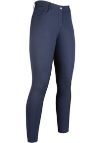 HKM Sunshine Reithose, Silikon-Kniebesatz, dunkelblau, 44