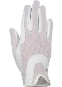 HKM Grip Mesh Reithandschuhe, weiß, 8