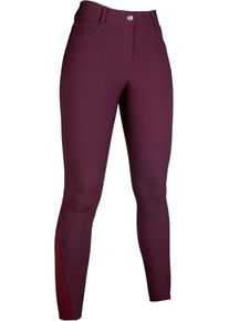 HKM Sunshine Reithose, Silikon-Kniebesatz, bordeaux, 176