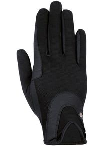 HKM Grip Mesh Reithandschuhe, schwarz, M