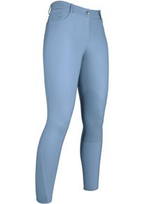 HKM Sunshine Reithose, Silikon-Kniebesatz, jeansblau, 38