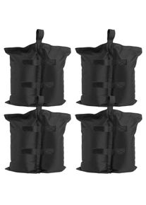 TecTake Set di 4 zavorre per gazebo Saborra - nero - 404824