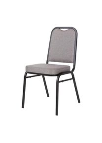 Sillas de banquete Bolero con respaldo cuadrado gris