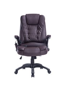 HOMCOM Poltrona Sedia da Ufficio Massaggiante con Riscaldamento