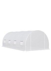 Outsunny Serra a Tunnel 6x3x2m per Orto e Giardino in Metallo e PE