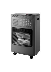 FULMO - Aquecedor a Gás Dobrável Interior, Chama Azul. Curto Preto