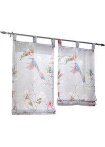 HEINE HOME unisex vouwgordijn grijs/bont Maat 140 x 45 cm