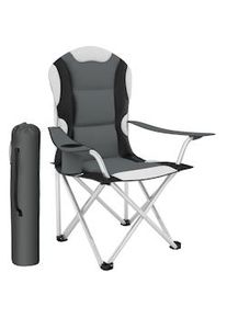 TecTake GmbH tectake sedia da campeggio imbottitasedia da esterna imbottita grigio - 401050