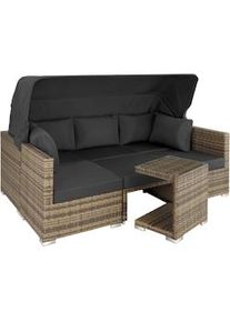 TecTake Lounge in rattan San Marino - naturale - 403713