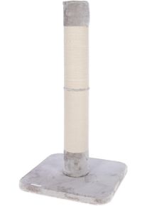 KERBL Pet Opal Jute Kratzsäule, grau, 56x56x119cm