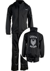 Rokker TRC Classic, rain suit 2 pcs. unisex , color: Black , size: 4XL