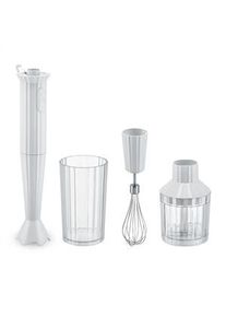 Alessi "plisse" batidora mano + accesorios blanca mdl10s w