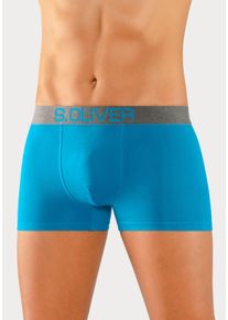 s.Oliver Herren Boxer in türkis, / hellblau / marine / royalblau ,Größe S, Witt, 92% Baumwolle, 8% Elasthan
