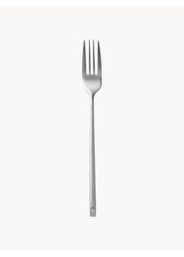 Broste Copenhagen Garfo de mesa artesanal escovado mate Sletten Prateado Aço inoxidável C 22 cm