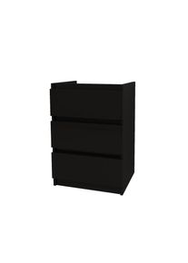 BELVIT Waschbeckenunterschrank Badezimmerschrank 3 Schubladen 60 cm