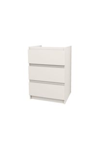 BELVIT Waschbeckenunterschrank Badezimmerschrank 3 Schubladen 60 cm
