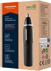 Grundig Nasen- und Ohrhaartrimmer »Multi-Haartrimmer MT 3810« 1 Aufsätze in schwarz